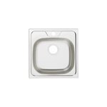 vier de cuisine en inox satin 1 bac  encastrer gamow