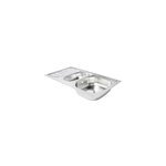 vier en inox satin 1, 5 bacs  encastrer turing