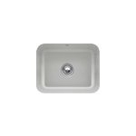 vier sous - plan en cramique 1 cuve  encastrer villeroy & boch cisterna gris moyen