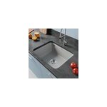 vier sous - plan en cramique 1 cuve  encastrer villeroy & boch subway gris moyen