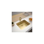 Évier sous - plan en inox finition or 1 bac à encastrer essebagno inoxa 54 Évier sous - plan en inox finition or 1 bac à encastrer essebagno inoxa 54