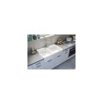 vier timbre d'office de cuisine  poser 2 bacs office cooke & lewis cramique blanc