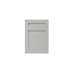 Faade de cuisine 1 porte et 1 tiroir garcinia gris ciment mat l. 50 cm x h. 72 cm goodhome