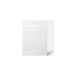 Faade de cuisine 1 tiroir et 2 casseroliers artemisia blanc mat l. 50 cm x h. 72 cm goodhome