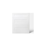 Faade de cuisine 1 tiroir et 2 casseroliers artemisia blanc mat l. 60 cm x h. 72 cm goodhome