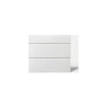 Faade de cuisine 1 tiroir et 2 casseroliers garcinia blanc brillant l. 80 cm x h. 72 cm goodhome