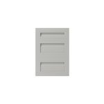 Faade de cuisine 1 tiroir et 2 casseroliers garcinia gris ciment mat l. 50 cm x h. 72 cm goodhome