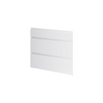 Fa�ade de cuisine 1 tiroir et 2 casseroliers garcinia gris clair brillant l. 80 cm x h. 72 cm goodhome ...