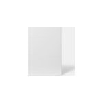 Faade de cuisine 1 tiroir et 2 casseroliers stevia blanc brillant l. 50 cm x h. 72 cm goodhome