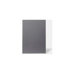 Faade de cuisine 1 tiroir et 2 casseroliers stevia gris anthracite brillant l. 50 cm x h. 72 cm goodhome ...