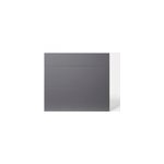 Faade de cuisine 1 tiroir et 2 casseroliers stevia gris anthracite brillant l. 80 cm x h. 72 cm goodhome ...