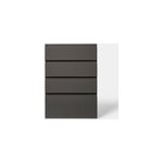 Façade de cuisine 3 tiroirs et 1 casserolier garcinia gris anthracite brillant l. 50 cm x h. 72 cm goodhome ... Façade de cuisine 3 tiroirs et 1 casserolier garcinia gris anthracite brillant l. 50 cm x h. 72 cm goodhome ...