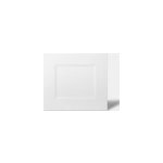 Faade de cuisine hotte / casserolier artemisia blanc mat l. 40 cm goodhome
