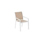Fauteuil de jardin essentia lin et blanc hesp�ride