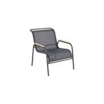 Fauteuil de jardin fermob coolside en acier - coloris carbone - hauteur 86 cm Fauteuil de jardin fermob coolside en acier - coloris carbone - hauteur 86 cm
