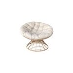 Fauteuil de jardin pivotant en rotin papasan palm goodhome