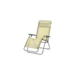 Fauteuil de relaxation lafuma batyline en acier - coloris jaune étamine - hauteur 114 cm Fauteuil de relaxation lafuma batyline en acier - coloris jaune étamine - hauteur 114 cm