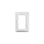 Fen�tre 1 vantail oscillo - battante, tirant droit double vitrage goodhome en pvc blanc l. 55 x h. 78 ...