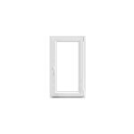 Fen�tre 1 vantail oscillo - battante, tirant droit double vitrage goodhome en pvc blanc l. 65 x h. 108 ...