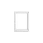 Fen�tre 1 vantail oscillo - battante, tirant droit double vitrage goodhome en pvc blanc l. 85 x h. 108 ...
