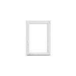 Fen�tre 1 vantail oscillo - battante, tirant droit double vitrage goodhome en pvc blanc l. 85 x h. 118 ...