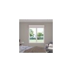 Fen�tre alu 2 vantaux oscillo - battant + volet roulant �lectrique goodhome blanc - l. 120 x h. 115 cm ...
