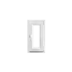 Fen�tre 1 vantail oscillo - battante, tirant droit double vitrage goodhome en pvc blanc l. 45 x h. 78 ...