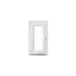 Fen�tre 1 vantail oscillo - battante, tirant gauche double vitrage goodhome en pvc blanc l. 45 x h. 78 ...