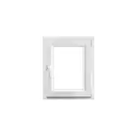 Fen�tre 1 vantail oscillo - battante, tirant droit double vitrage goodhome en pvc blanc l. 65 x h. 78 ...