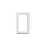 Fen�tre 1 vantail oscillo - battante, tirant droit double vitrage goodhome en pvc blanc l. 65 x h. 98 ...