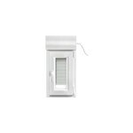 Fentre pvc 1 vantail oscillo - battant + volet roulant lectrique goodhome blanc - l. 40 x h. 65 cm, ...