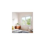 Fen�tre 2 vantaux oscillo - battante, tirant droit double vitrage goodhome en pvc blanc l. 145 x h. 138 ...