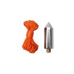 Fil  plomb 18 m nylon et acier orange