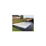 Finition escalier roman couverture d'hiver gris