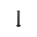 Fontaine de jardin en aluminium avec robinet coloris anthracite l. 25 x p. 26 x h. 100 cm Fontaine de jardin en aluminium avec robinet coloris anthracite l. 25 x p. 26 x h. 100 cm