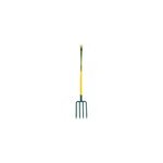 Fourche à bêcher leborgne à douille 4 dents triangulaires 11mm manche pomme Fourche à bêcher leborgne à douille 4 dents triangulaires 11mm manche pomme