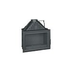 Foyer  bois en fonte invicta 800 grande vision volet p928185 10 kw anthracite