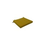 Galette de chaise carré easy for life jaune cumin l. 40 x l. 40 cm Galette de chaise carré easy for life jaune cumin l. 40 x l. 40 cm