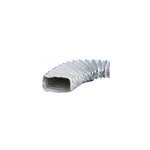Gaine en pvc rectangulaire renforce strulik 220 x 110 mm, 3 m - 82 / 90 mm