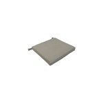 Galette de chaise carr easy for life marron taupe l. 40 x l. 40 cm