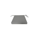 Galette de chaise carre florida gris blanc 40 x 40 cm