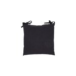 Galette de chaise coktail l. 40 x l. 40 cm noir Galette de chaise coktail l. 40 x l. 40 cm noir