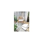 Galette de chaise dperlante gris l. 40 x l. 40 x ep. 5cm easy for life