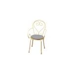 Galette de chaise ronde peps gris perle ø38 cm, ép. 30 mm Galette de chaise ronde peps gris perle ø38 cm, ép. 30 mm