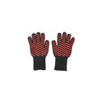 Gants pour barbecue goodhome noir et rouge unisexe