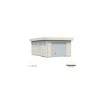 Garage simple rasmus bois naturel porte sectionnelle surface 19m² Garage simple rasmus bois naturel porte sectionnelle surface 19m²