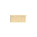 Garage en bois toit plat double porte d�cor et jardin galan
