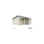 Garage simple roger bois naturel porte bois surface 21. 9 + 5. 2m² Garage simple roger bois naturel porte bois surface 21. 9 + 5. 2m²