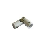 Genouillère ø 12 mm + ø 12 mm laqué blanc Genouillère ø 12 mm + ø 12 mm laqué blanc