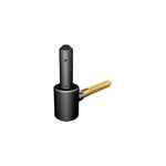 Gond à visser pvc afbat Ø14 mm noir et doré Gond à visser pvc afbat Ø14 mm noir et doré